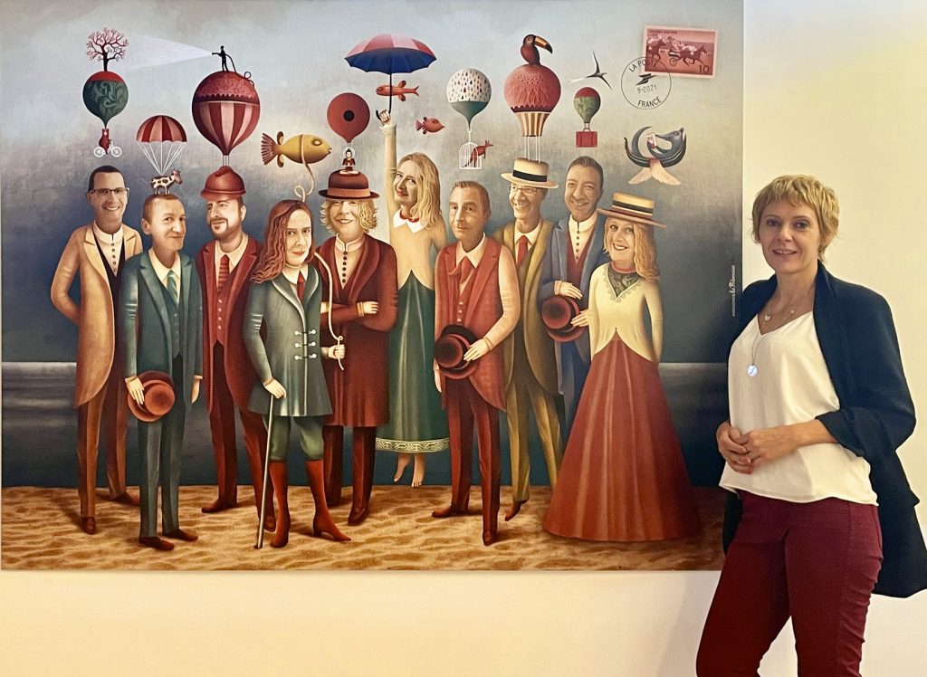 Portrait d’équipe réalisé par Anouchka Nowa pour La poste - Carte postale géante