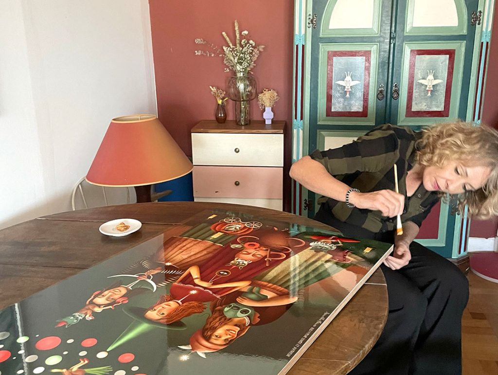 Anouchka Nowa, créatrice de portraits sur commande